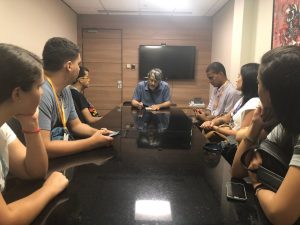 Flávio Oliveira, editor de economia do Correio*, falou com os participantes do Correio de Futuro